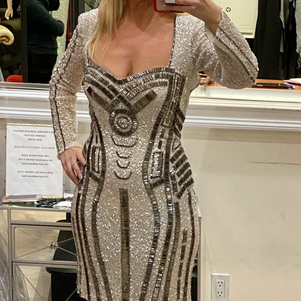 Runway Coutour beaded dress